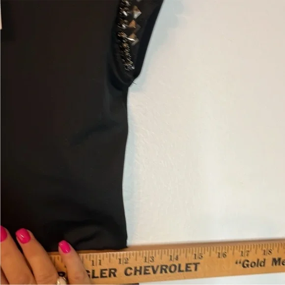 NWT Topshop Black Cocktail Dress Fit Flare
Embellished Jewels Cap Sleeve Size 4 - Picture 12 of 15